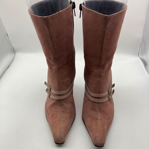 Vintage Pierre Cardin Paris Women’s Pink Boots Size 9B - Picture 1 of 8